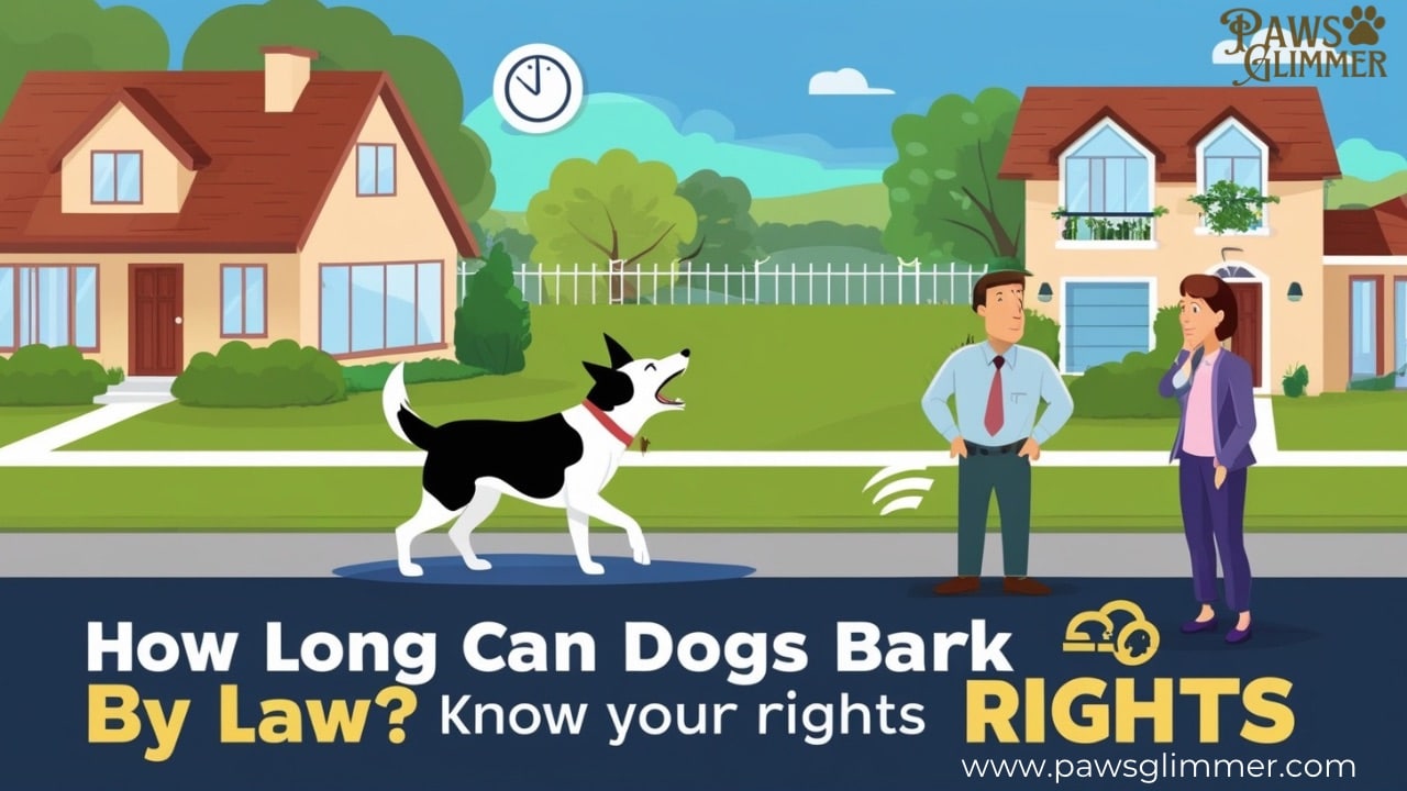 Visual guide detailing the legal regulations on barking dogs and the rights of pet owners in noise disputes.